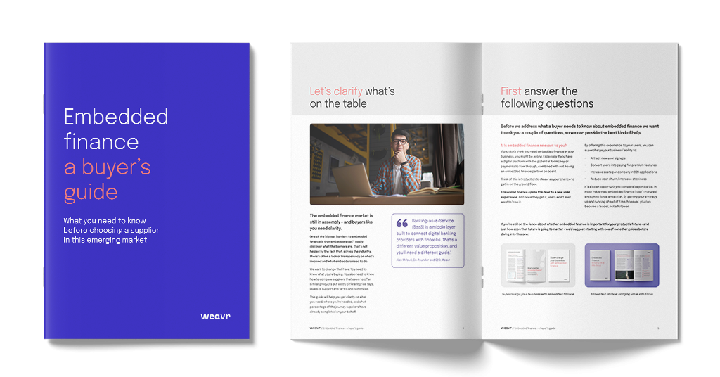 Embedded finance - a buyer's guide