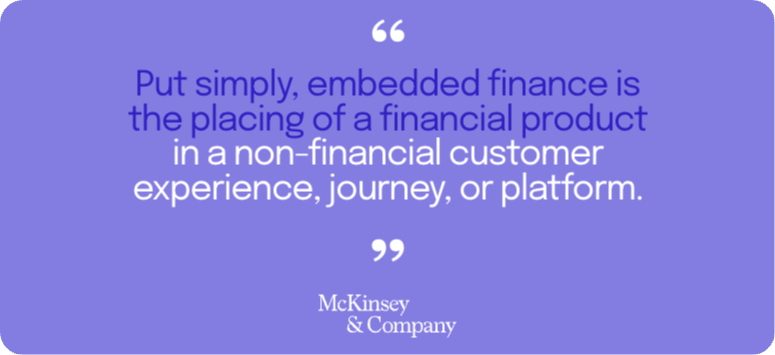 Fintech experts McKinsey & Co's definition