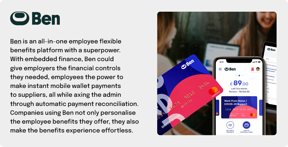 Embedded finance case study for ThanksBen