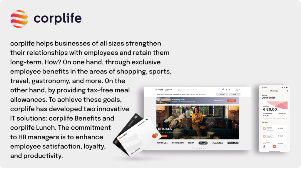 Embedded finance case study for Corplife