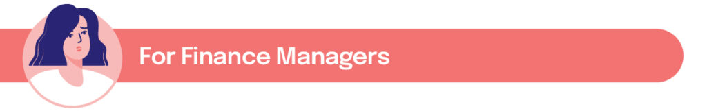 For Finance Managers